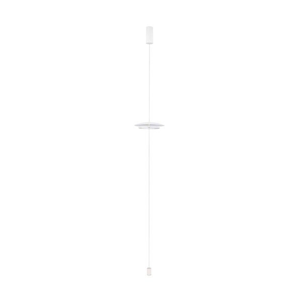 Matně bílá hliníková LED stmívatelná stojací lampa (výška 330 cm) Olos – Nova Luce