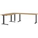 Polohovací pracovní stůl s deskou v dubovém dekoru 200x240 cm Agenda – Germania