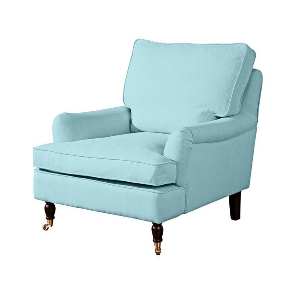 Světle modré křeslo Max Winzer Passion