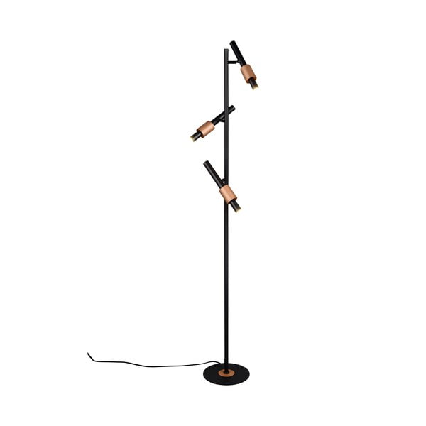 Černá/v bronzové barvě LED stojací lampa (výška 150 cm) Ikaris – Trio Select-image-2