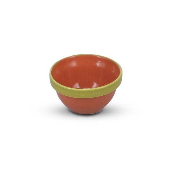 Zelená/oranžová miska z kameniny 170 ml Duo – ONA