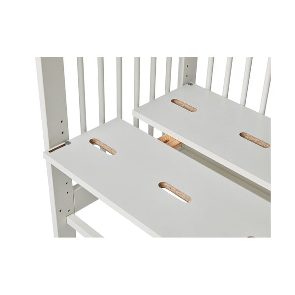 Bílá pojízdná dětská postýlka Pinio Basic, 89 x 45 cm-image-1