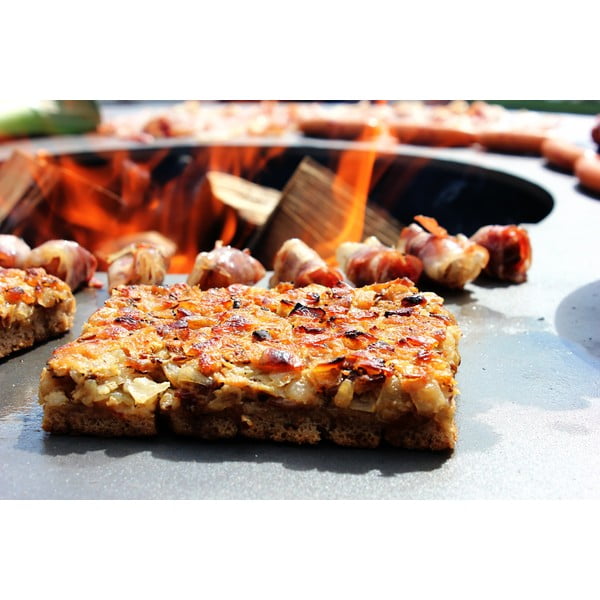 Hnědý venkovní gril na dřevo Remundi Nero S, ø 62 cm-image-3