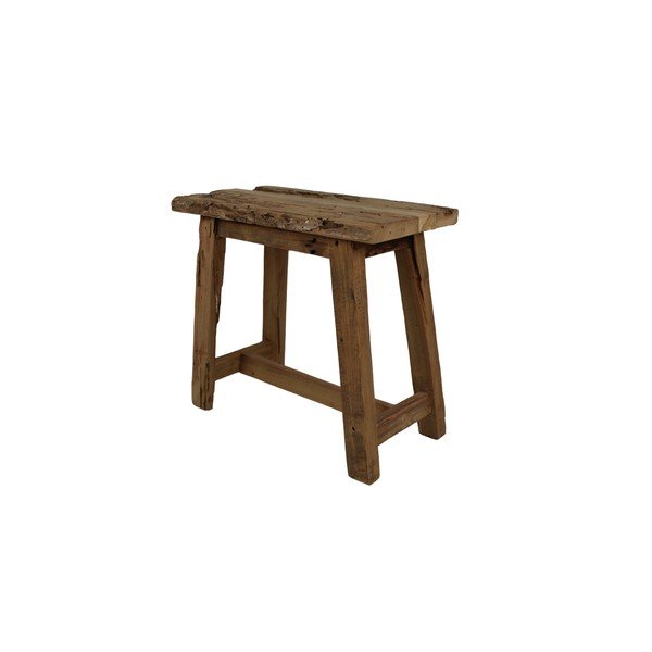 Stolička z neopracovaného teakového dřeva HSM collection Rustical, délka 50 cm-image-1