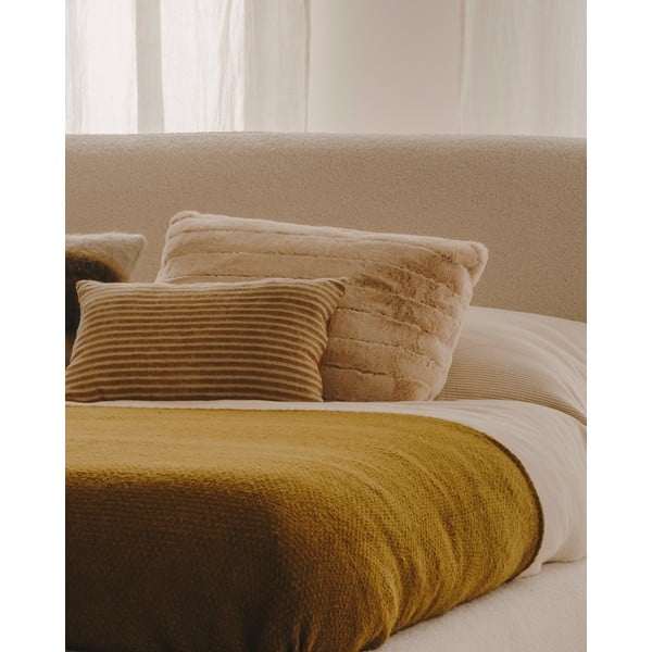 Pletená deka z vlny a směsi vláken 130x170 cm Melany – Kave Home-image-2