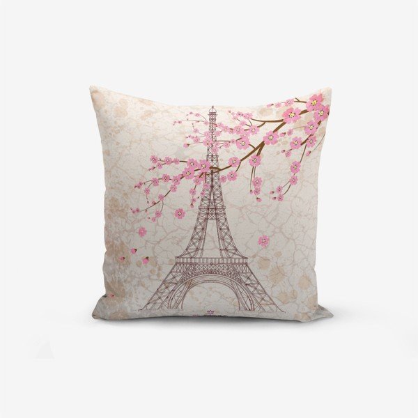 Povlak na polštář s příměsí bavlny Minimalist Cushion Covers Eiffel, 45 x 45 cm