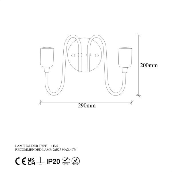 Černé nástěnné svítidlo Firat – Opviq lights-image-4