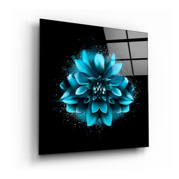 Skleněný obraz Insigne Blue Flower, 40 x 40 cm