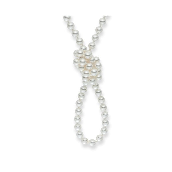 Bílý perlový náhrdelník Pearls Of London, délka 90 cm