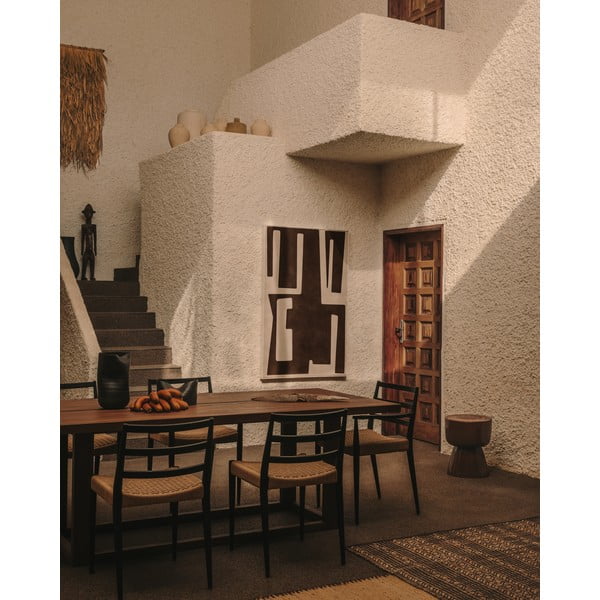 Jídelní židle z dubového dřeva v černo-přírodní barvě v sadě 2 ks Analy – Kave Home-image-2