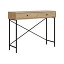 Konzolový stolek s deskou v dubovém dekoru v přírodní barvě 35x110 cm Titan – Marckeric