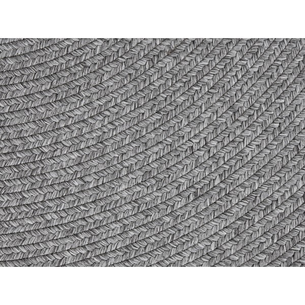 Šedý kulatý venkovní koberec ø 150 cm - NORTHRUGS-image-3