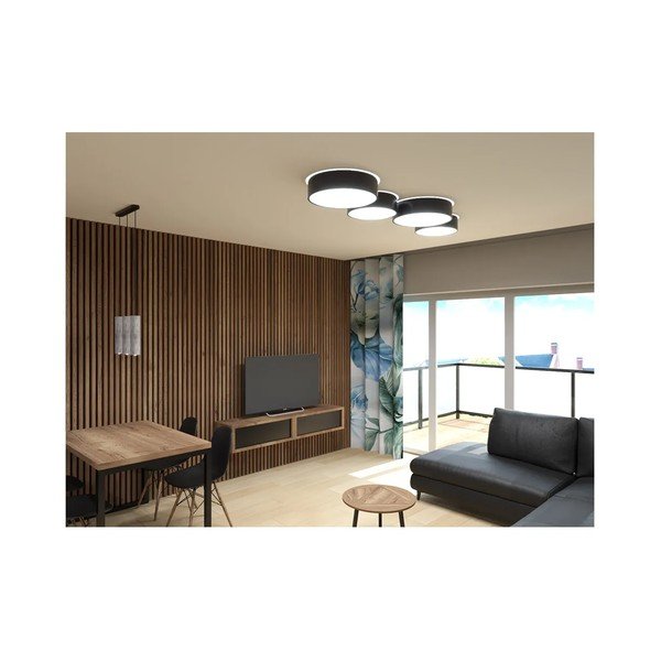 Černé stropní svítidlo Sollux Atis-image-1