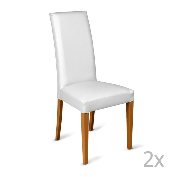 Sada 2 bílých židlí Christen