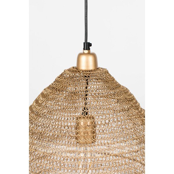 Závěsné svítidlo ve zlaté barvě White Label Lena, ø 48 cm-image-3