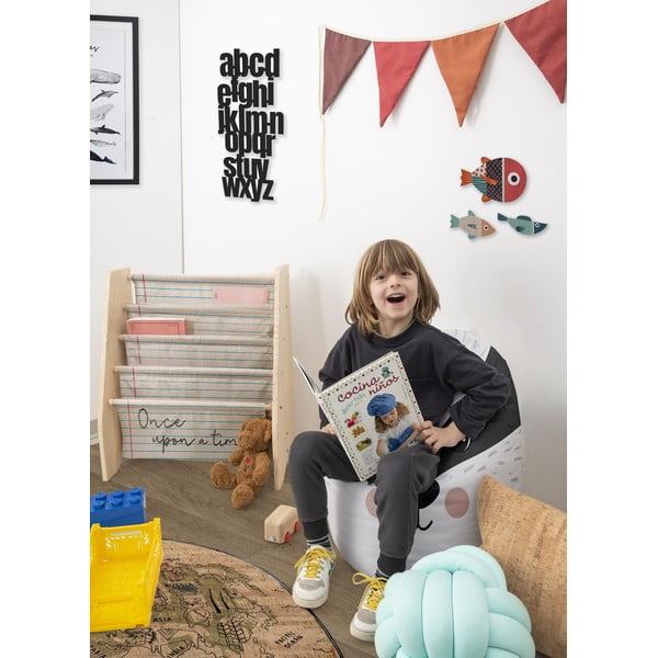 Béžová látková dětská knihovna 60x70 cm Once Upon a Time - Folkifreckles-image-1