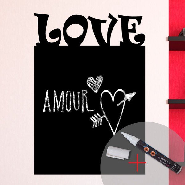 Set tabulové samolepky a popisovacího fixu Fanastick Love