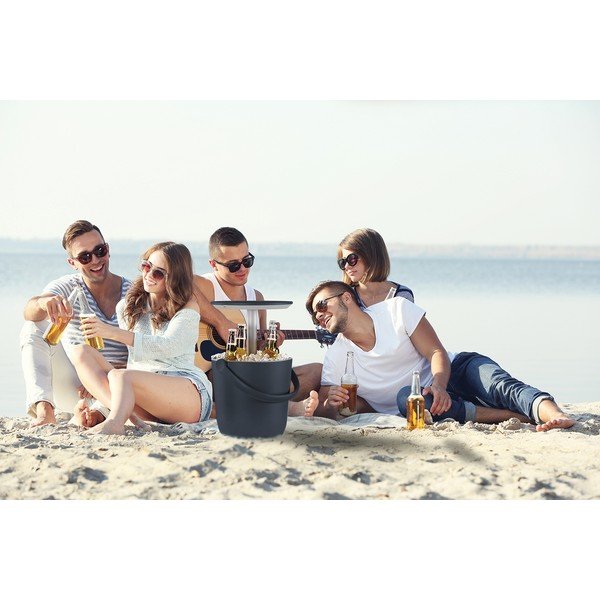 Plastový zahradní stolek se zásobníkem na led ø 38 cm Go – Keter-image-1