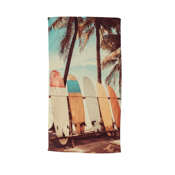 Sametová plážová osuška 100x180 cm Vintage Surf – Good Morning