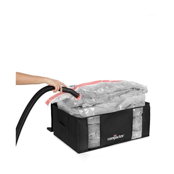 Černý úložný box s vakuovým obalem Compactor Black Edition, objem 210 l-image-2