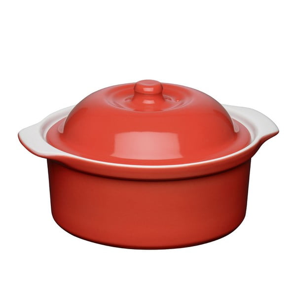 Červená nádoba casserole Premier Housewares Oven Love