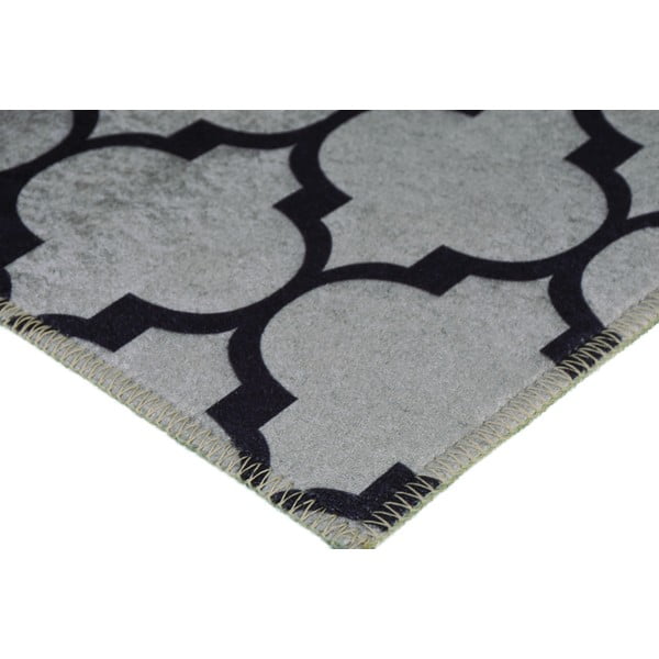 Šedý pratelný koberec 80x50 cm - Vitaus-image-2
