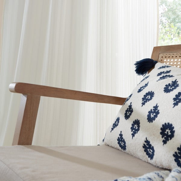 Bílá bavlněná záclona 140x122 cm Zofia Broderie Anglaise – Pineapple Elephant-image-3