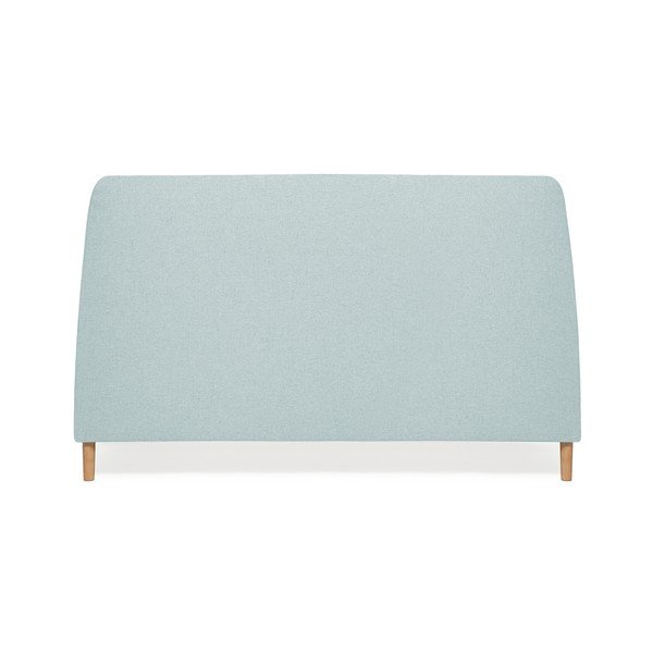 Tyrkysová dvoulůžková postel s dřevěnými nohami Vivonita Mae, 140 x 200 cm-image-4