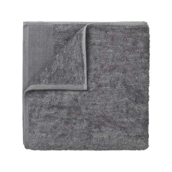 Tmavě šedý bavlněný ručník Blomus, 100 x 50 cm