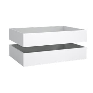 Bílé šuplíky pod postel v sadě 2 ks 90x190/140x190 cm Naia – Tvilum