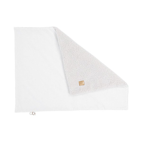 Bílá dětská deka s beránkem 100x77 cm – Meowbaby-image-1