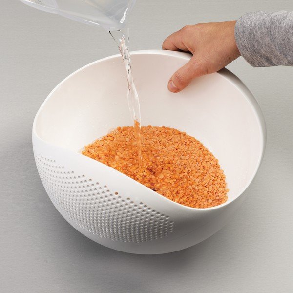 Zelená mísa s cedníkem Joseph Joseph Prep&Serve, délka 29 cm-image-1