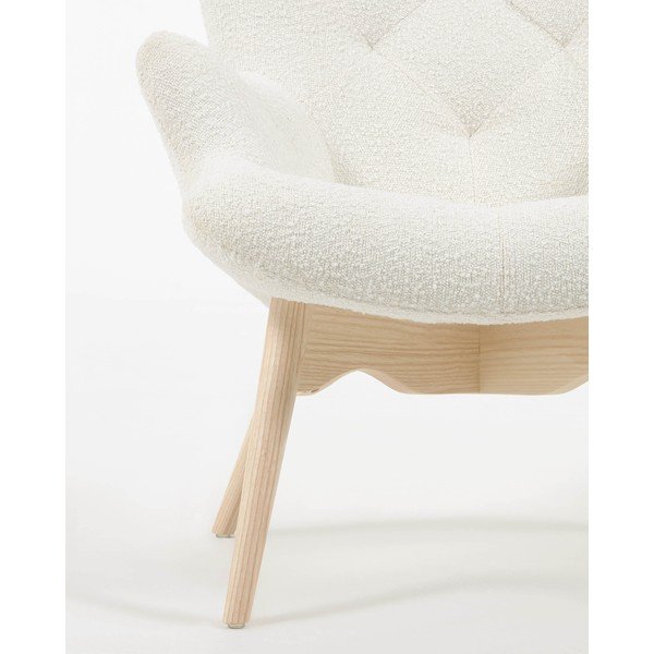 Bílé křeslo Kody - Kave Home-image-1