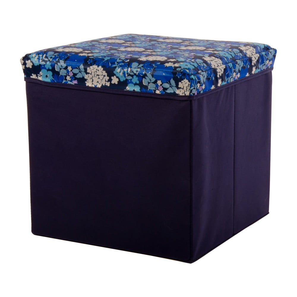 Velká úložná krabice Puff Blue, 38x38 cm
