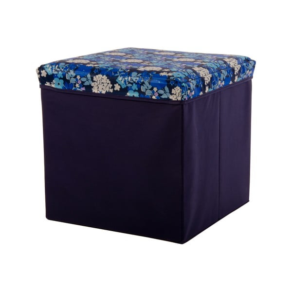 Velká úložná krabice Puff Blue, 38x38 cm