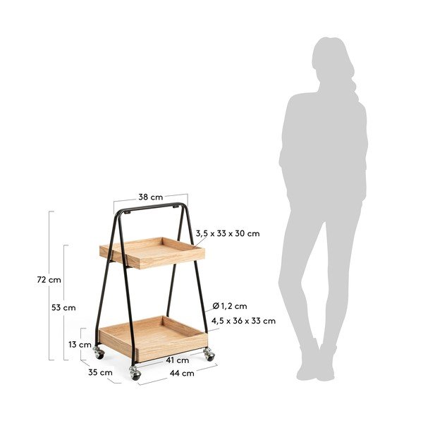 Pojízdný servírovací stolek La Forma Fortune-image-4