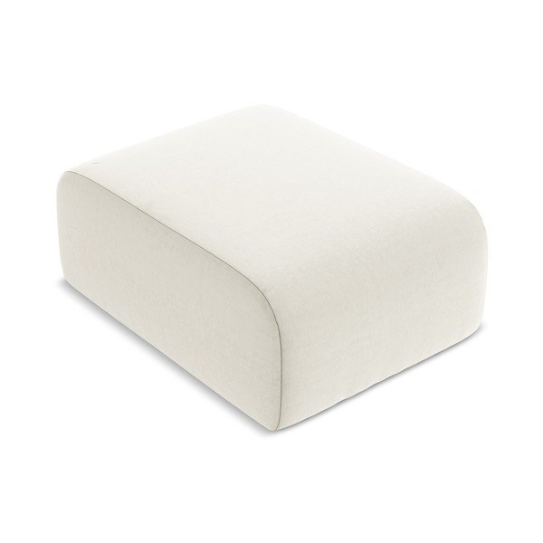 Béžová sametová podnožka Lani – Makamii-image-1