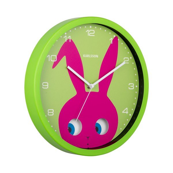 Dětské hodiny ø 31 cm Peekaboo Bunny – Karlsson-image-3