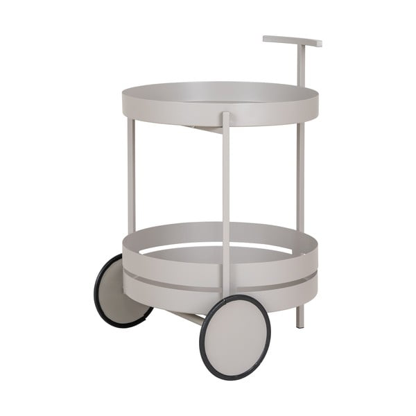 Kovový servírovací stolek na kolečkách 40x49,5 cm Beja – House Nordic-image-2