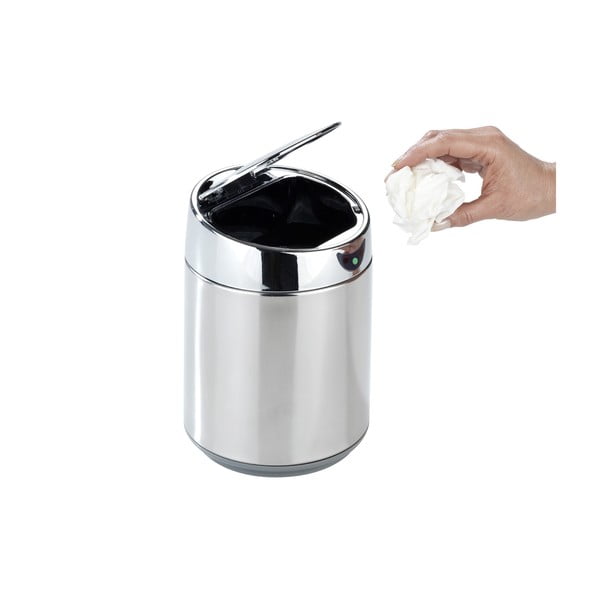 Bezdotykový odpadkový koš z nerezové oceli 800 ml - Maximex-image-2