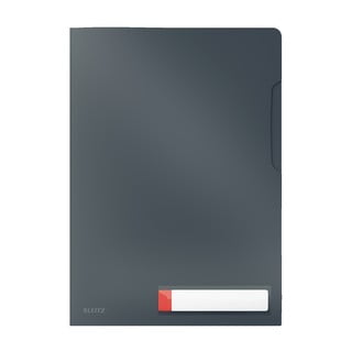 Šedé neprůhledné kancelářské desky Leitz Cosy, A4