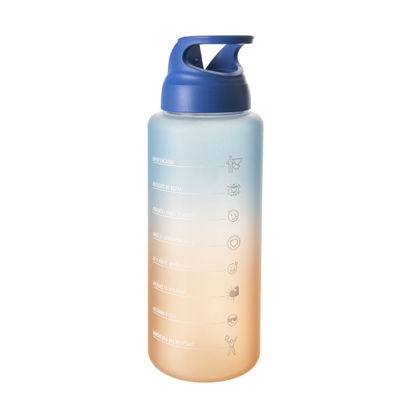 Oranžovo-modrá tritanová lahev 1 l Moly – Orion-image-3