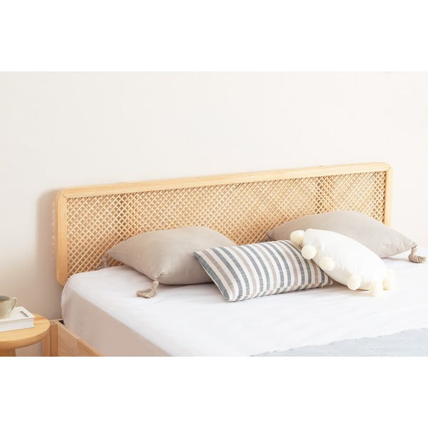 Dvoulůžková postel ze smrkového dřeva s roštem v přírodní barvě 140x200 cm Izabelya – Kalune Design-image-3