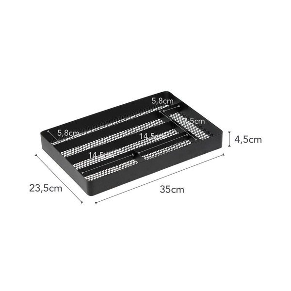 Černé přihrádky do zásuvky YAMAZAKI Tower Mesh-image-2