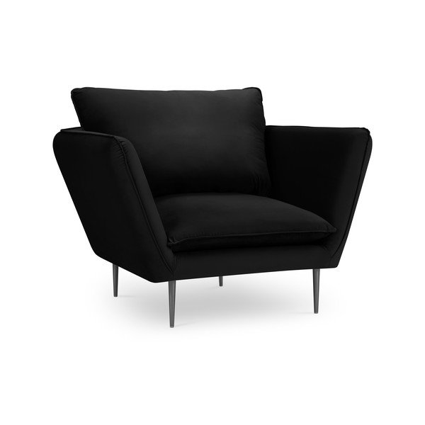 Černé sametové křeslo Mazzini Sofas Acacia-image-4