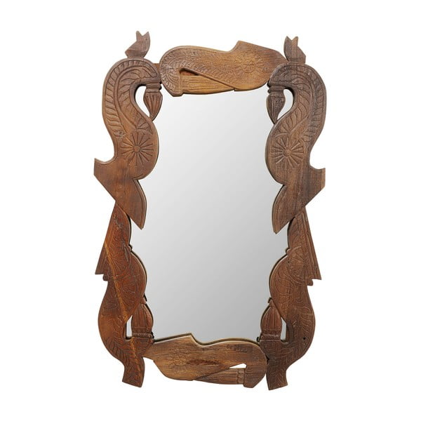 Nástěnné zrcadlo s dřevěným rámem 110x172 cm Bracket – Kare Design