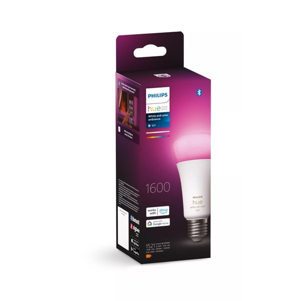 LED smart žárovka E27, 15 W White and color ambiance – Philips Hue-image-1