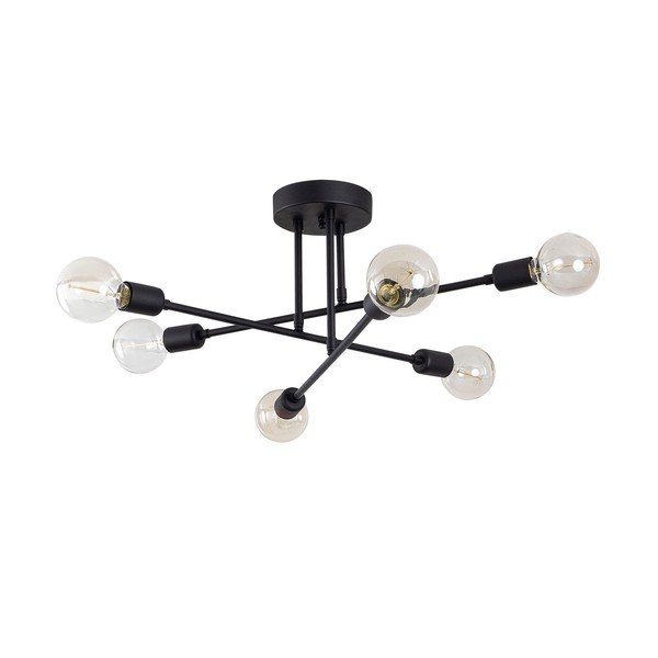 Černé stropní svítidlo 64x64 cm Flower – Opviq lights