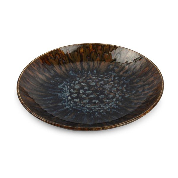Hnědý hluboký  porcelánový talíř ø 26 cm Resto – BonBistro