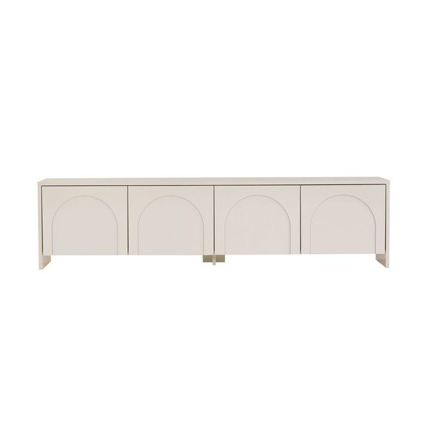Krémový TV stolek 180x45x32 cm Aurelia – Kalune Design-image-3
